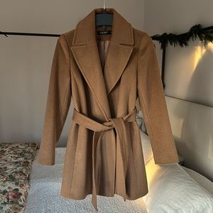 Lauren Ralph Lauren Wool Blend Wrap Coat